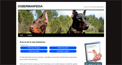 Desktop Screenshot of dobermanpedia.com