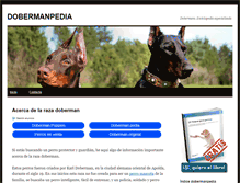 Tablet Screenshot of dobermanpedia.com